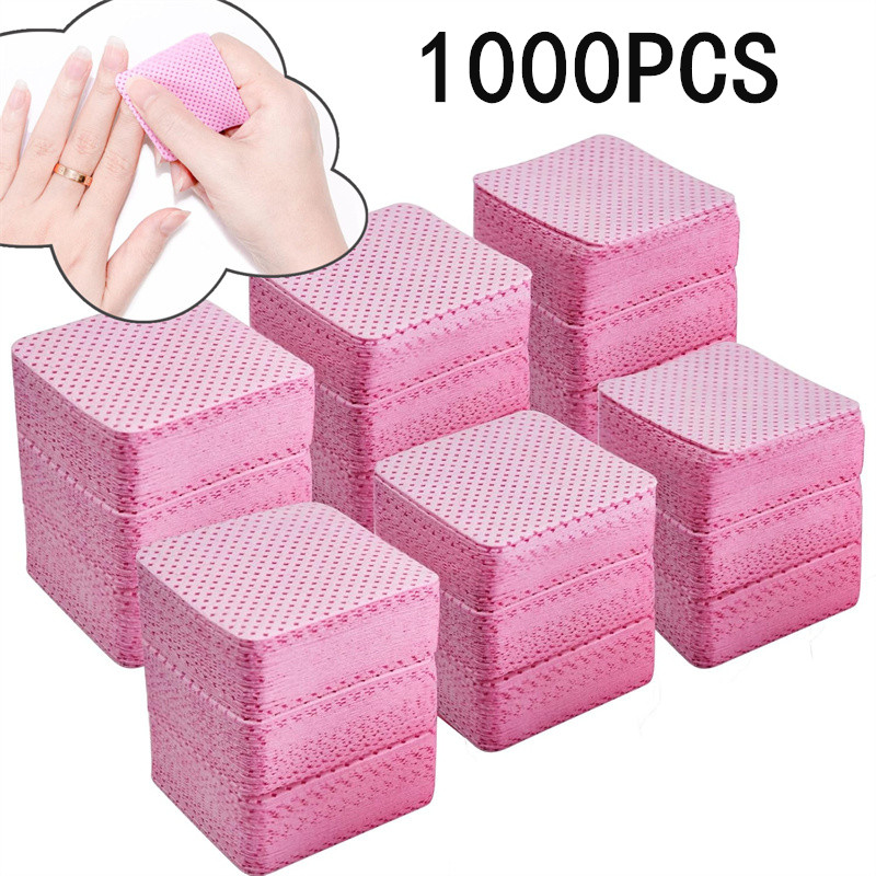 Nail Art Gel Polish - 20/50/100/300/1000pcs Lint-Free Nail Wipes Gel Cleansing