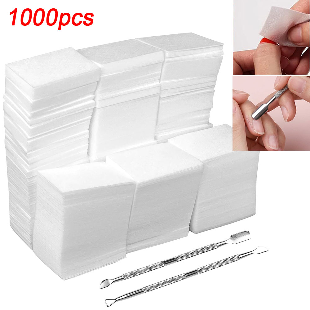 Nail Art Gel Polish - 1000Pcs Lint Free Nail Wipes Gel