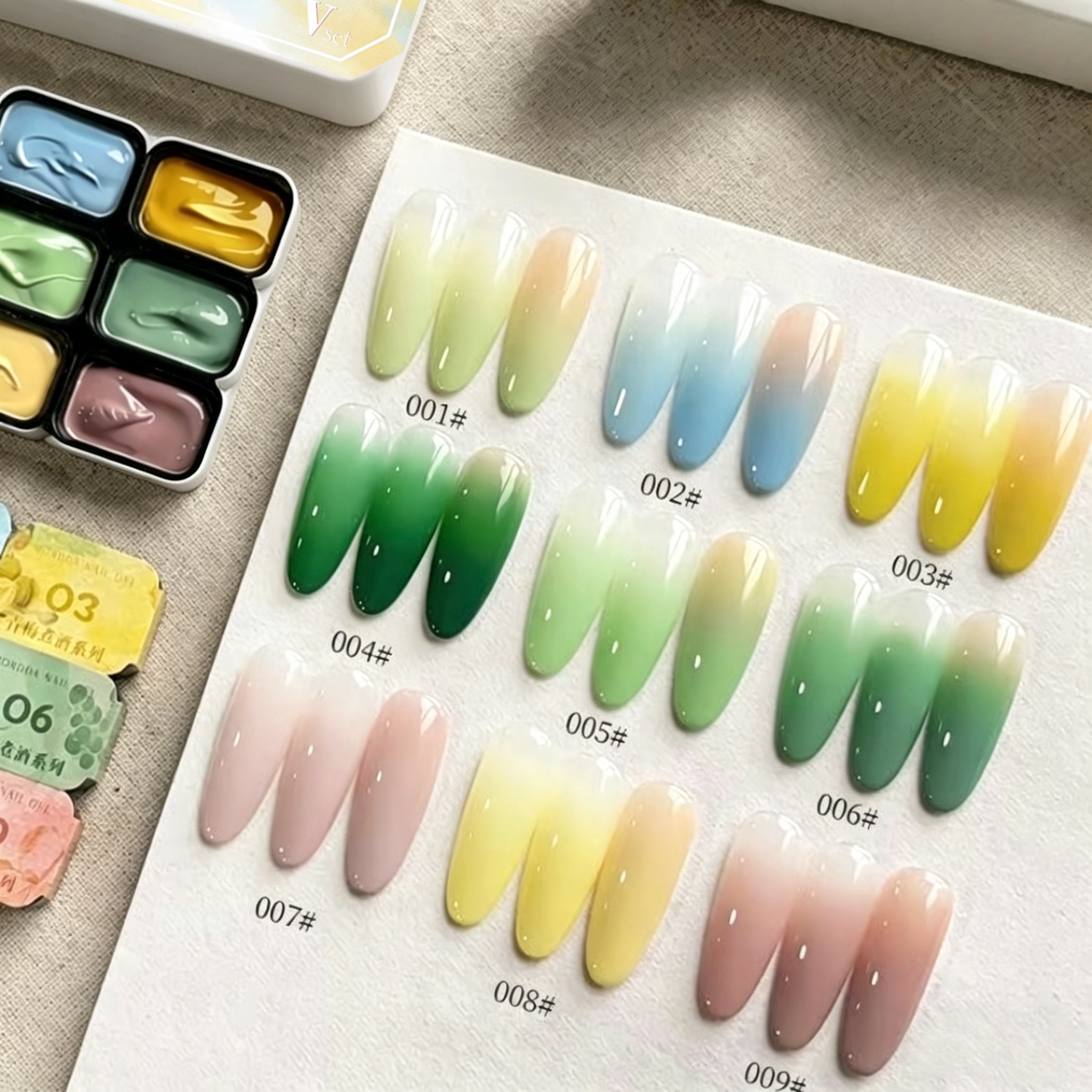 9-color solid nail polish,Bean - Nail Art Red recension och pris