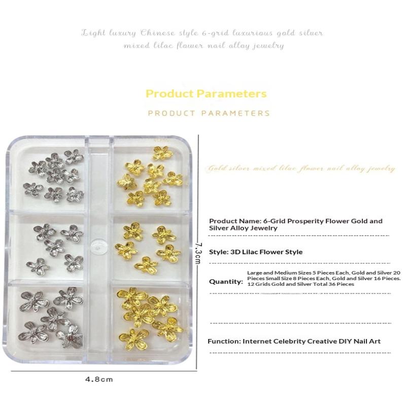 3D Alloy Nail Art Charms Lilac - Nail Art Lilac recension och pris