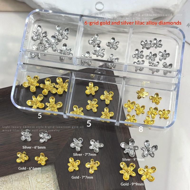 20/30pcs Nail Art 3D Alloy Flo - Nail Art Lilac recension och pris