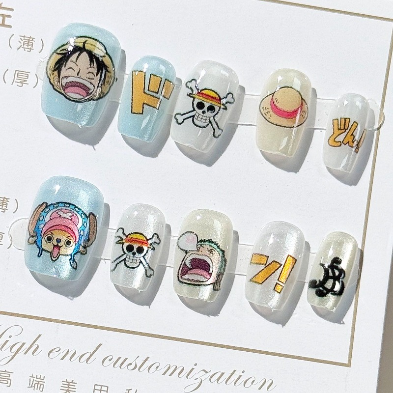 One Piece Cute Animation Luffy - Nail Art Zoro One Piece recension och pris