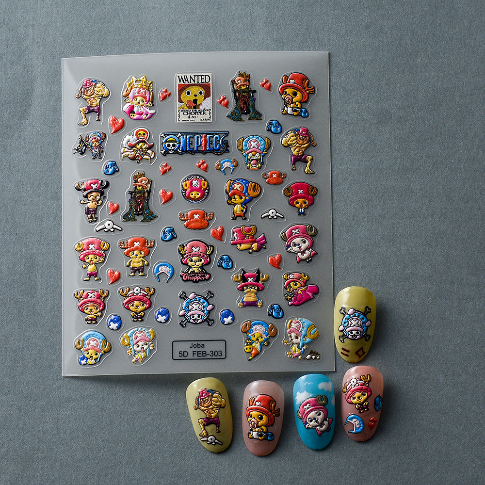 1PCS 5D New One Piece Nail Sti - Nail Art Zoro One Piece recension och pris