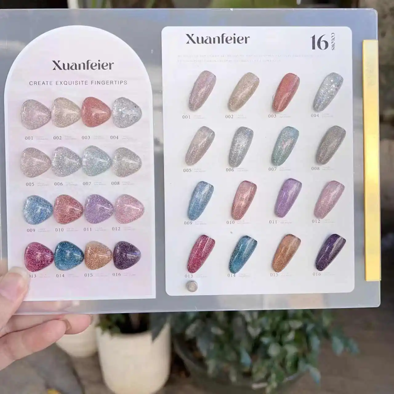 XUANFEIER 16 colors Broken dia - Nail Art Gel recension och pris