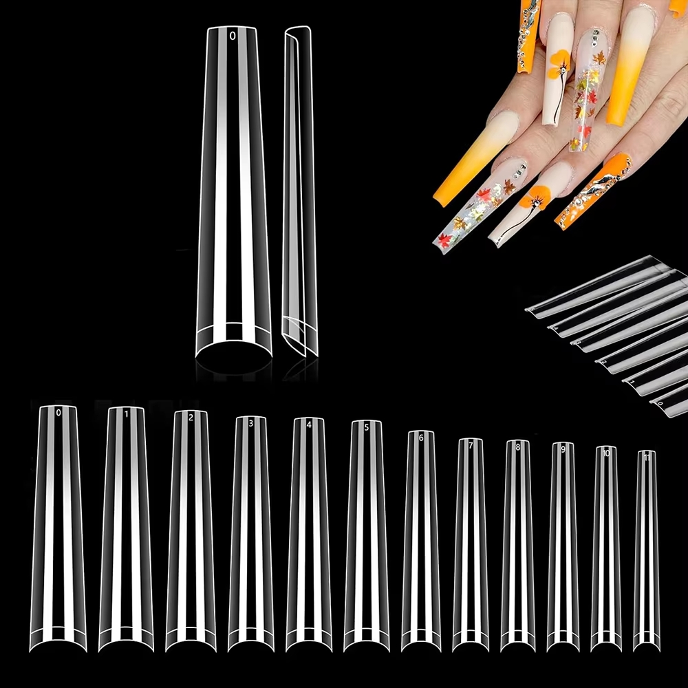 120pcs/bag Nail Tips XXL Coffi - Nail Art Xxl recension och pris