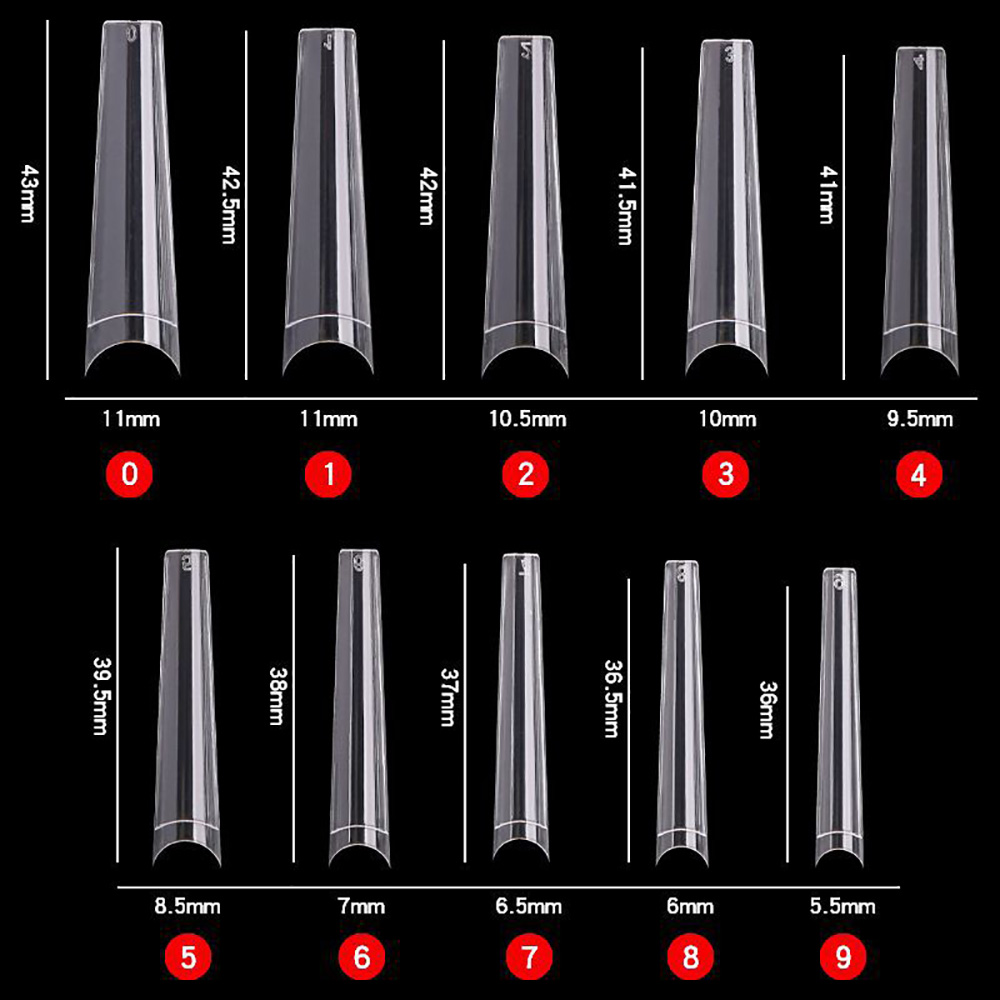 120pcs/bag Nail Tips XXL Coffi - Nail Art Xxl recension och pris