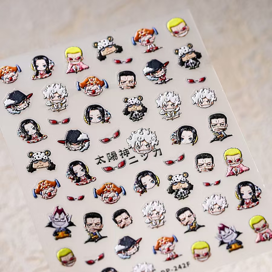 1PCS 5D One Piece Nail Sticker - Nail Art Zoro One Piece recension och pris