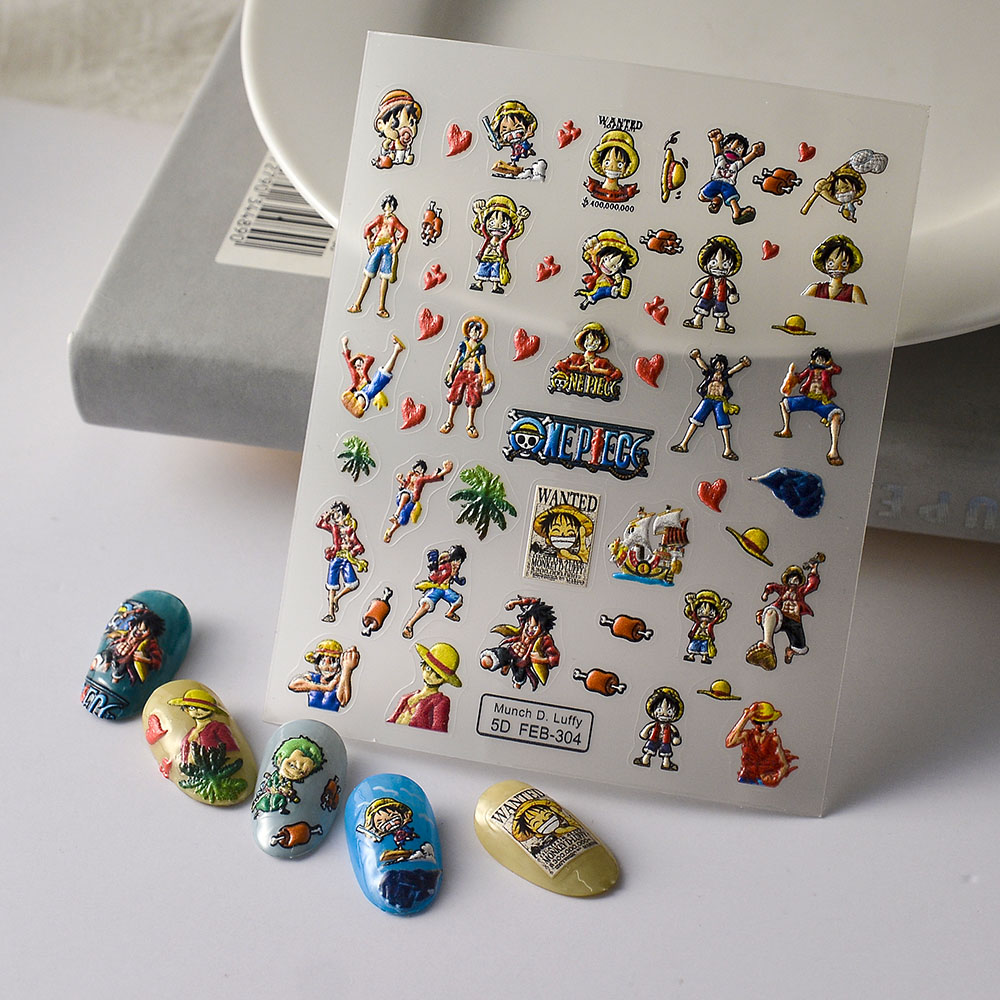 1PCS One Piece Cartoon Nail St - Nail Art Zoro One Piece recension och pris