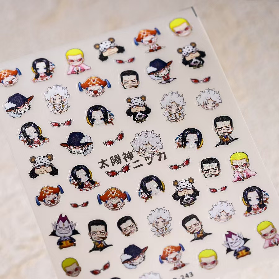 1PCS 5D New One Piece Nail Sti - Nail Art Zoro One Piece recension och pris