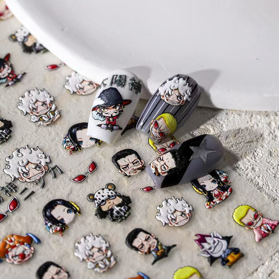 1PCS 5D New One Piece Nail Sti - Nail Art Zoro One Piece recension och pris