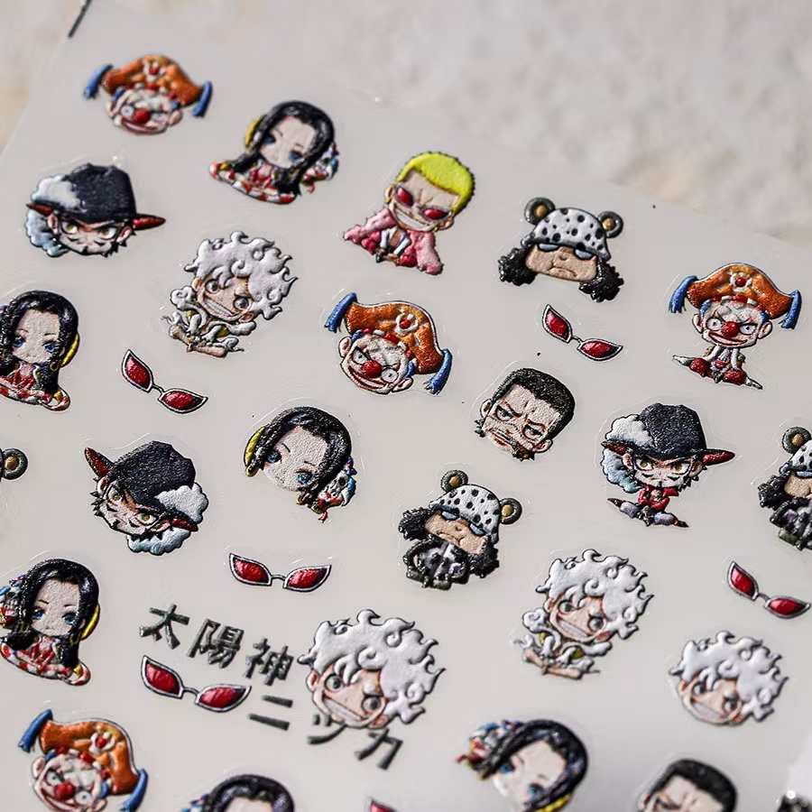 1PCS 5D New One Piece Nail Sti - Nail Art Zoro One Piece recension och pris