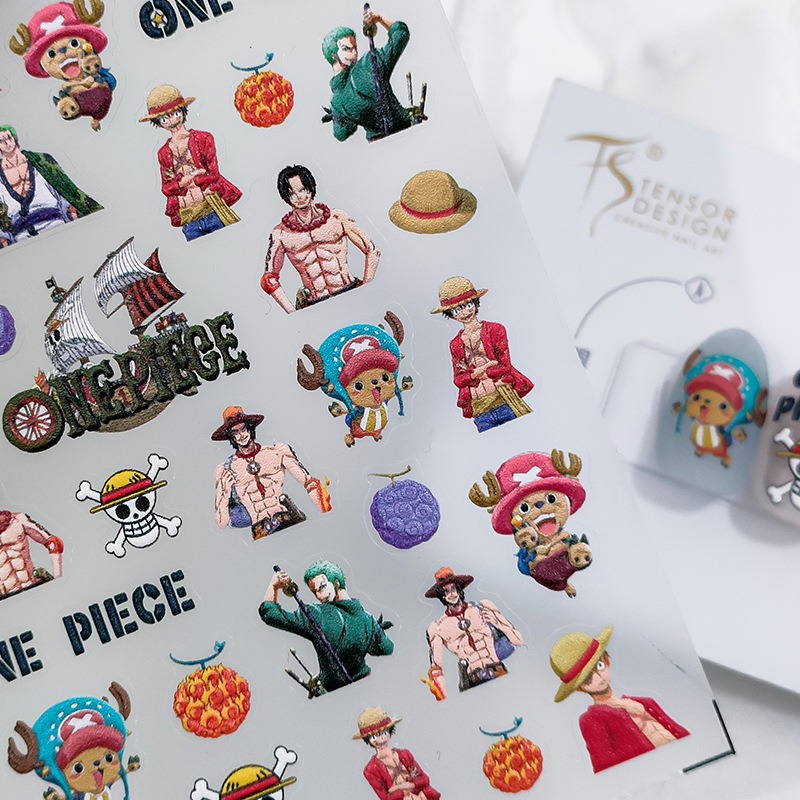 1PCS 5D New One Piece Nail Sti - Nail Art Zoro One Piece recension och pris