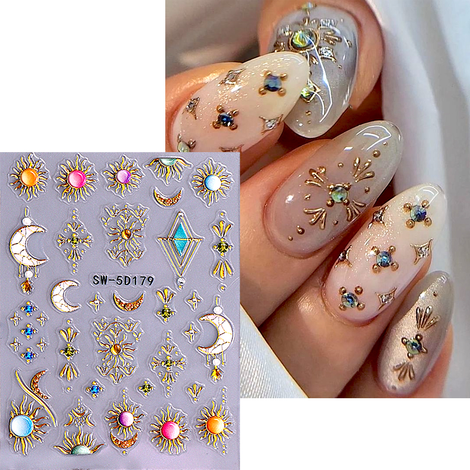 5D Moon Star Flower Nail Art S - Nail Art Zelda recension och pris