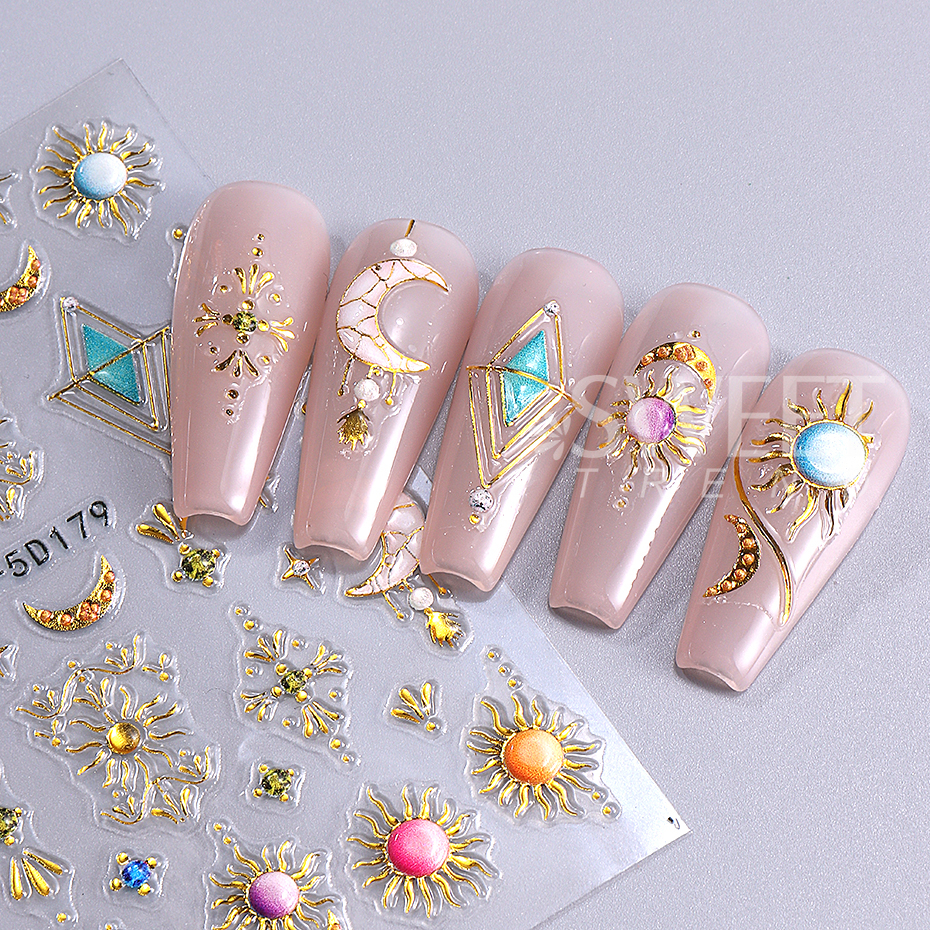 5D Moon Star Flower Nail Art S - Nail Art Zelda recension och pris
