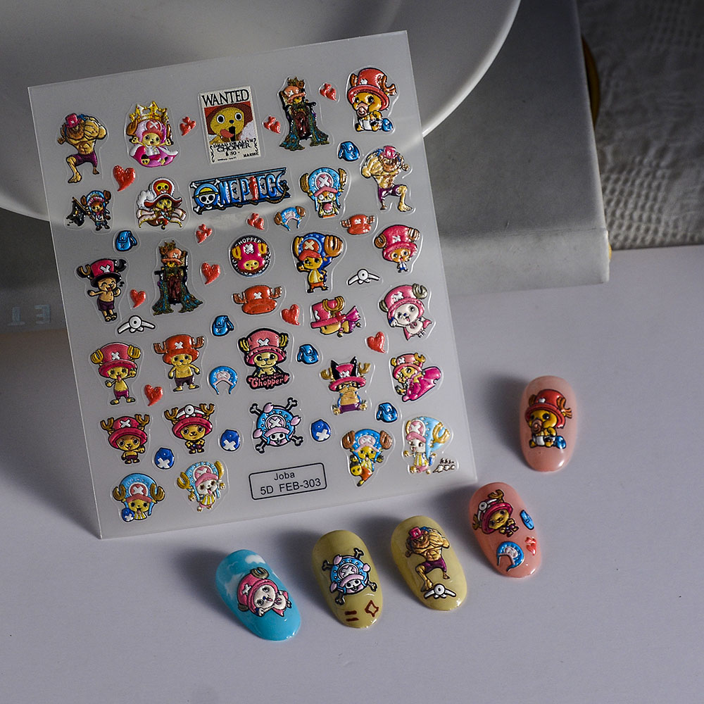 1PCS 5D Portable ONE PIECE Nai - Nail Art Zoro One Piece recension och pris