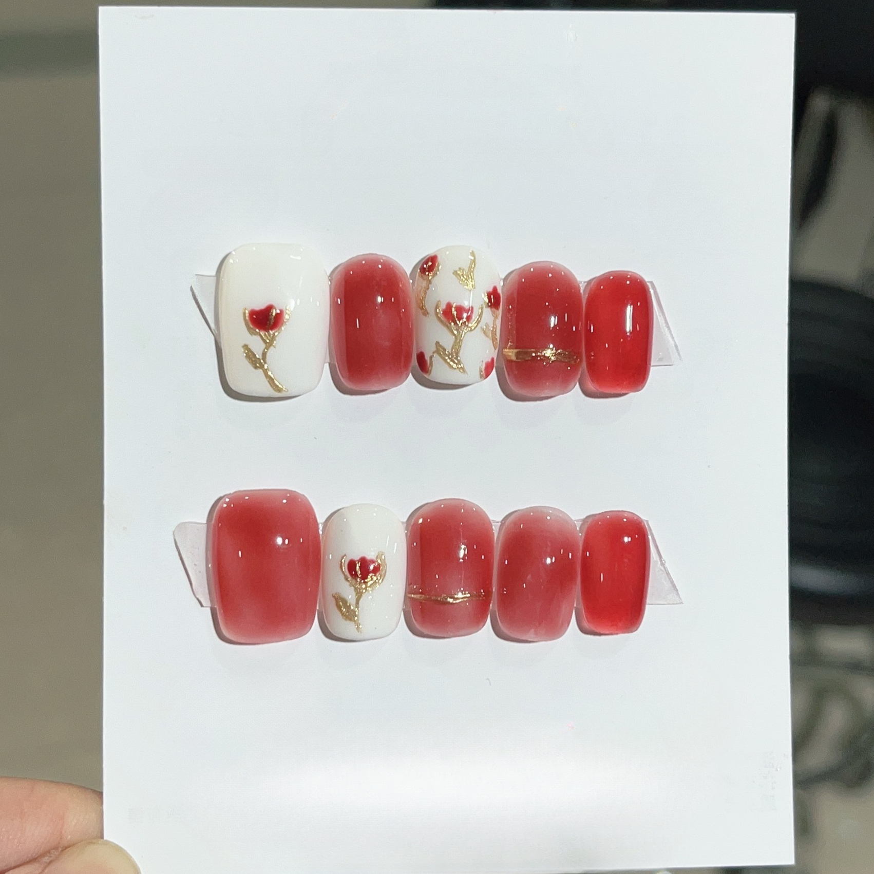 Wholesale Nail Art Crystal Cat - Nail Art Red recension och pris