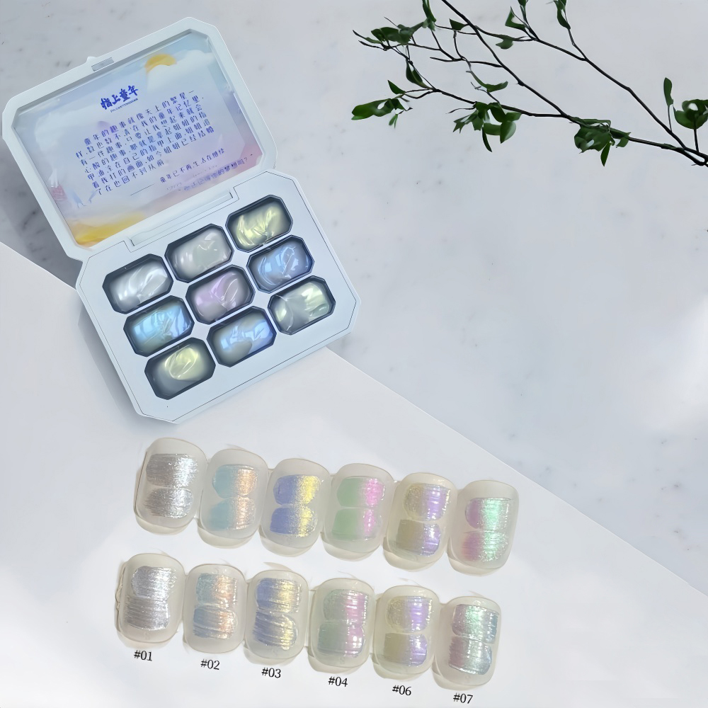 1pc 9-color new popular pattin - Nail Art Gel Polish recension och pris