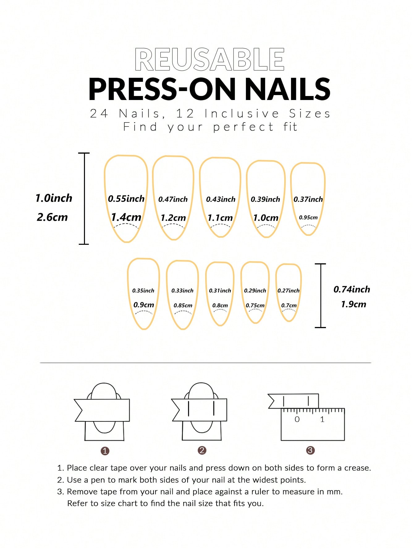 24pcs French Sakura Press On N - Nail Art Red recension och pris
