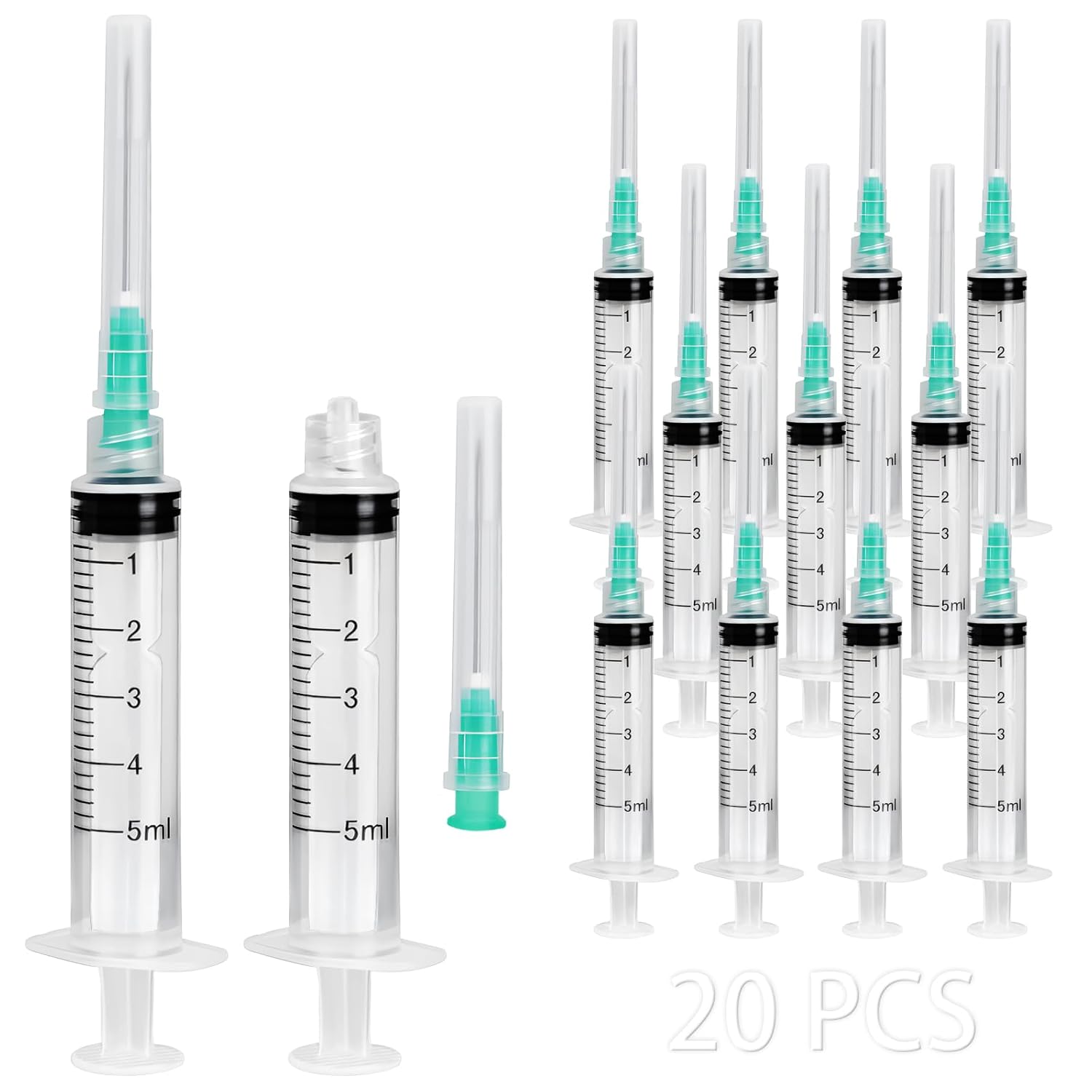 50 Pieces of 5ml Luer-Lock Syr - Nail Art Quirky recension och pris