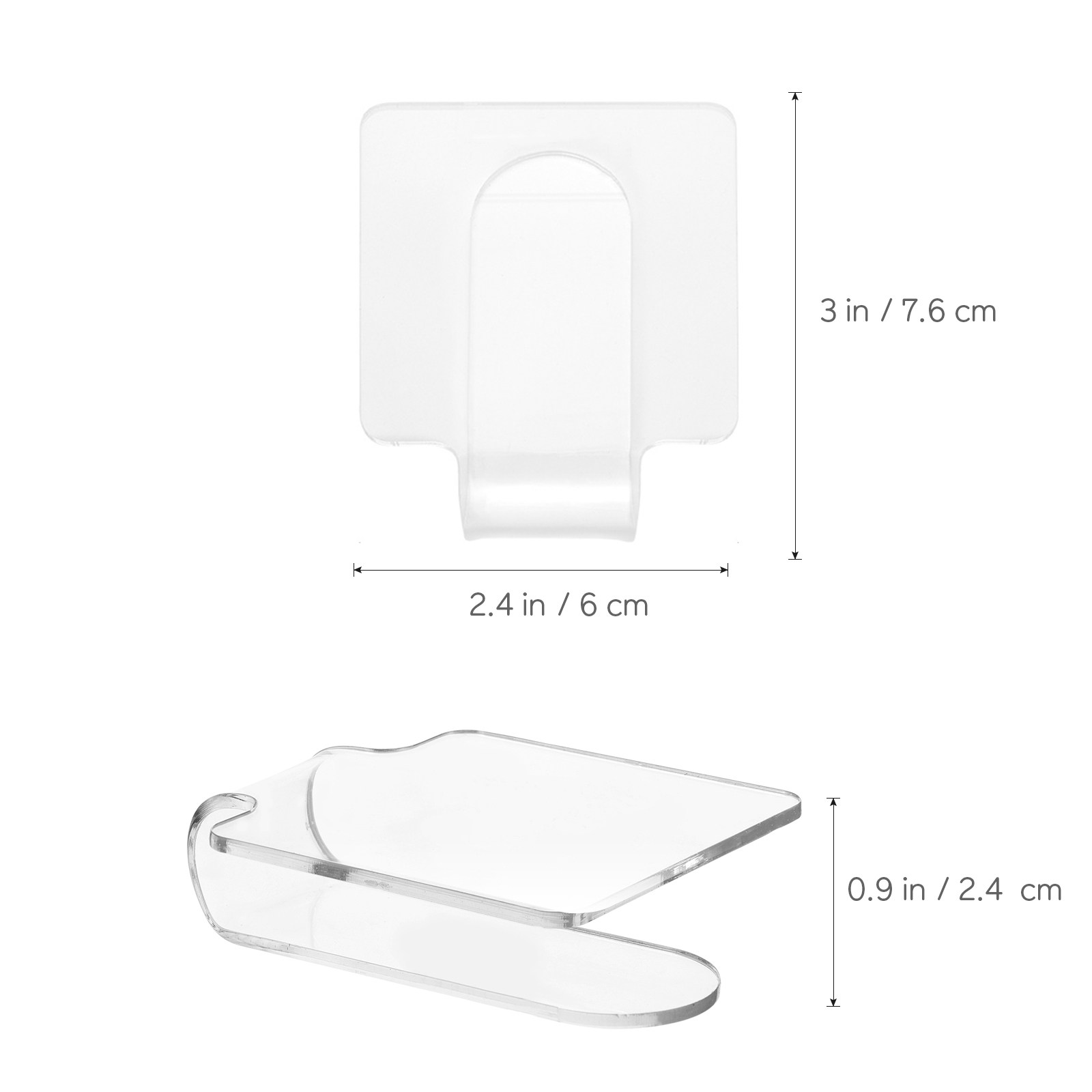 3Pcs Portable Clear Acrylic Ma - Nail Art Red recension och pris