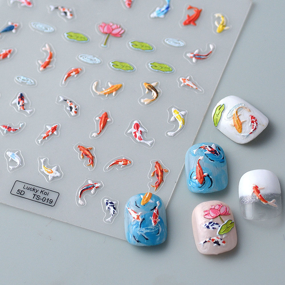 5D Koi Carp Nail Sticker Green - Nail Art Zelda recension och pris
