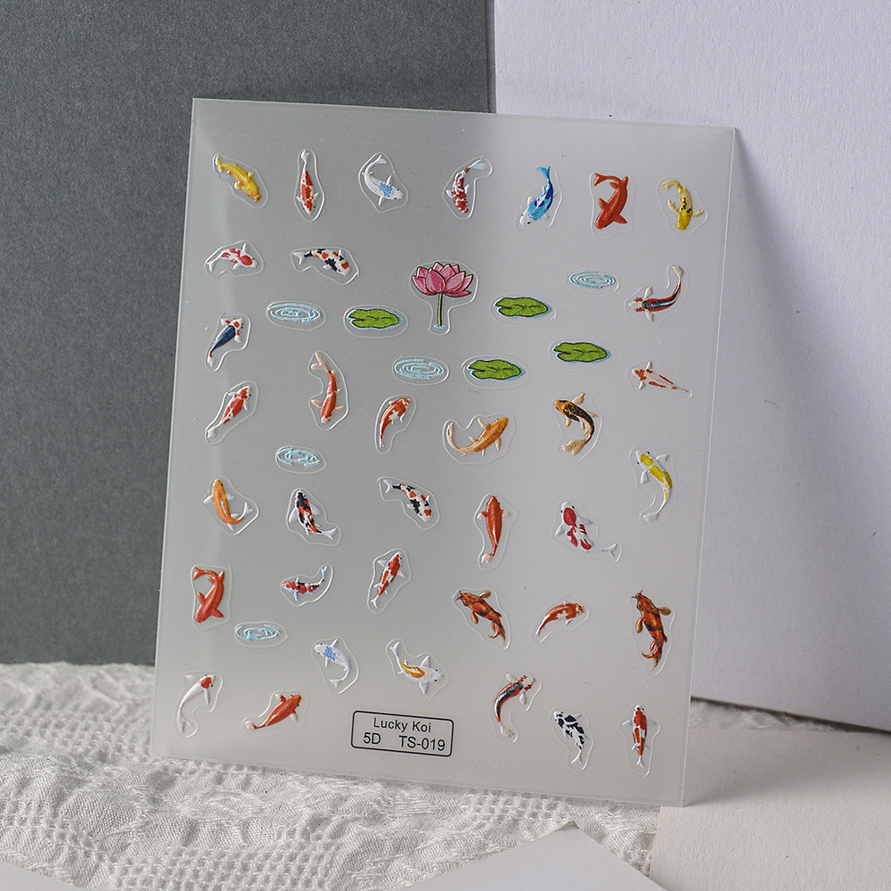 5D Koi Carp Nail Sticker Green - Nail Art Zelda recension och pris