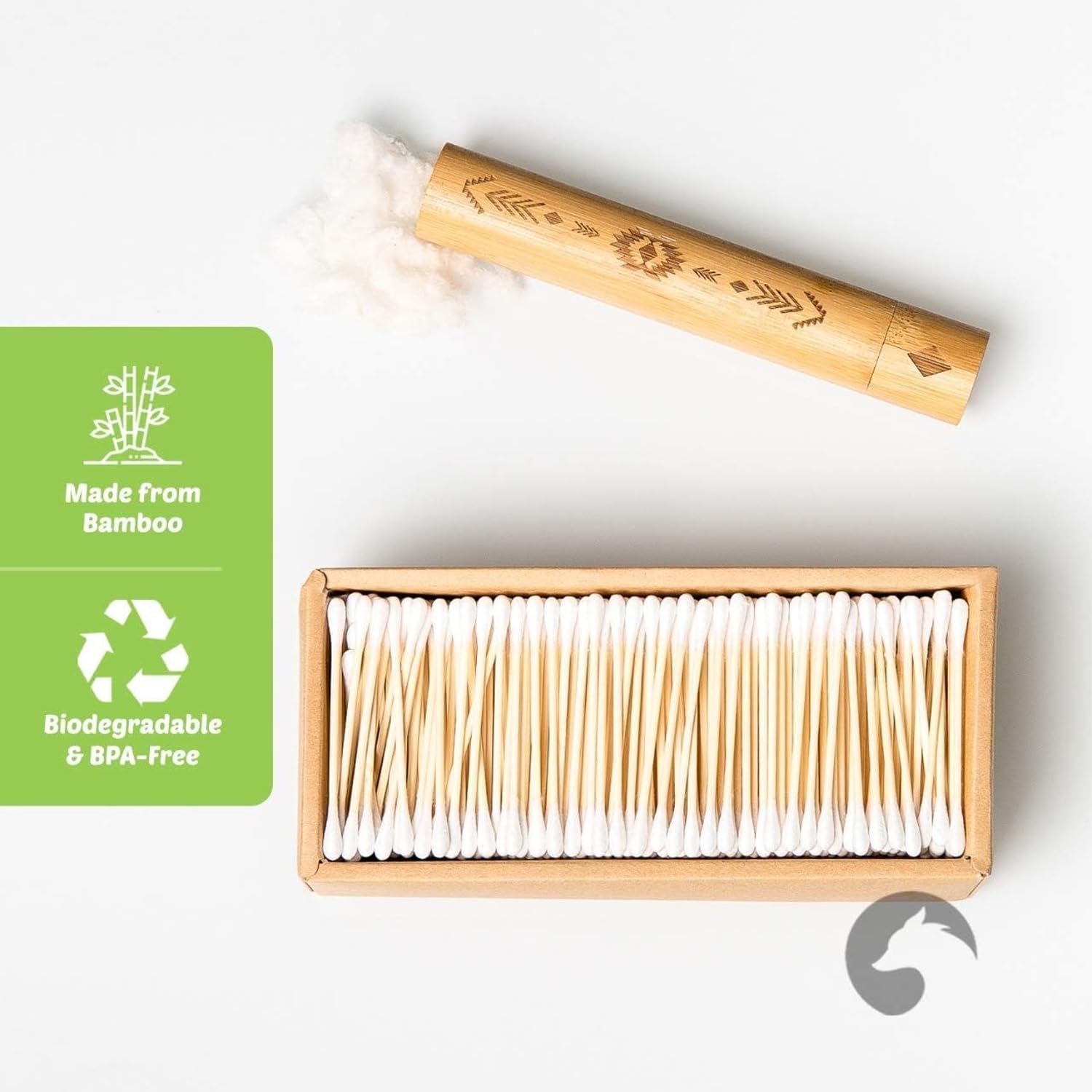 Bamboo Cotton Swabs 500 Count  - Nail Art Xxl recension och pris