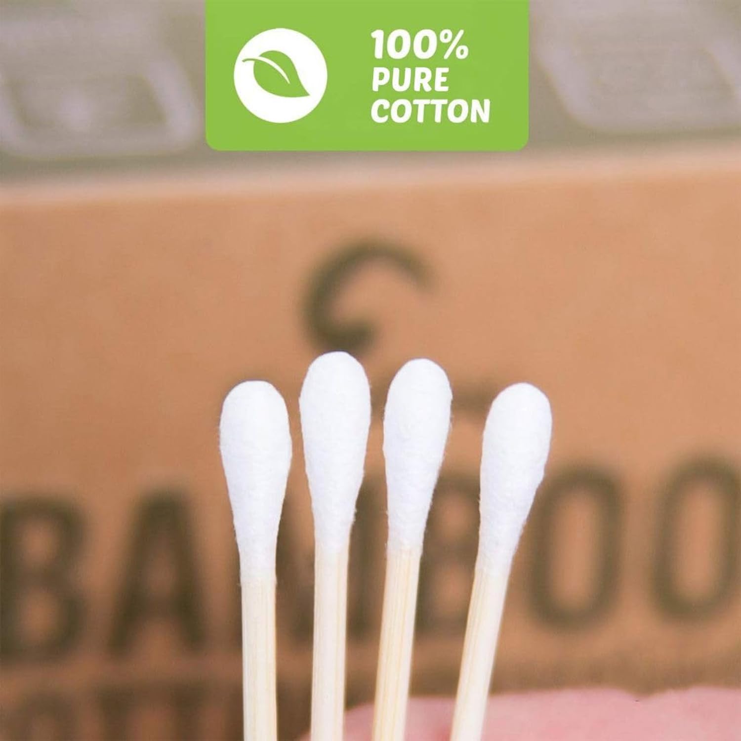 Bamboo Cotton Swabs 500 Count  - Nail Art Xxl recension och pris
