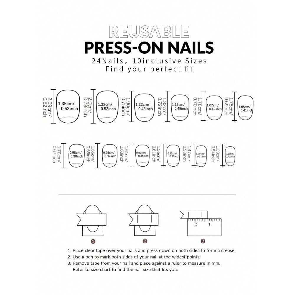 24pcs Cute Short Oval Flower N - Nail Art Gel Polish recension och pris