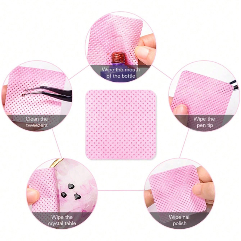 Lint Free Wipes Cleaning Tool  - Nail Art Gel Polish recension och pris
