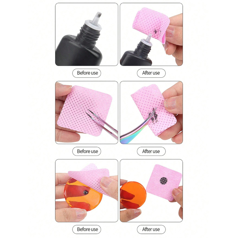 Lint Free Wipes Cleaning Tool  - Nail Art Gel Polish recension och pris