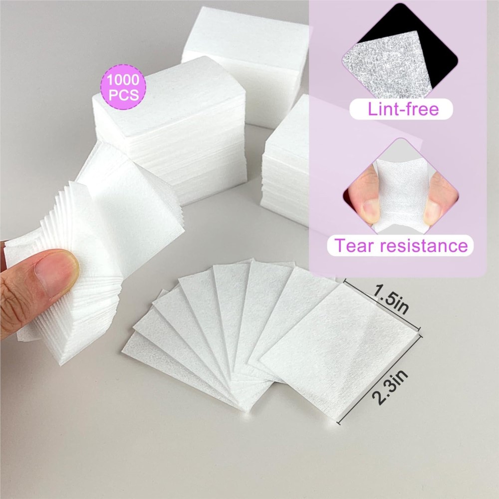 1000Pcs Lint Free Nail Wipes G - Nail Art Gel Polish recension och pris