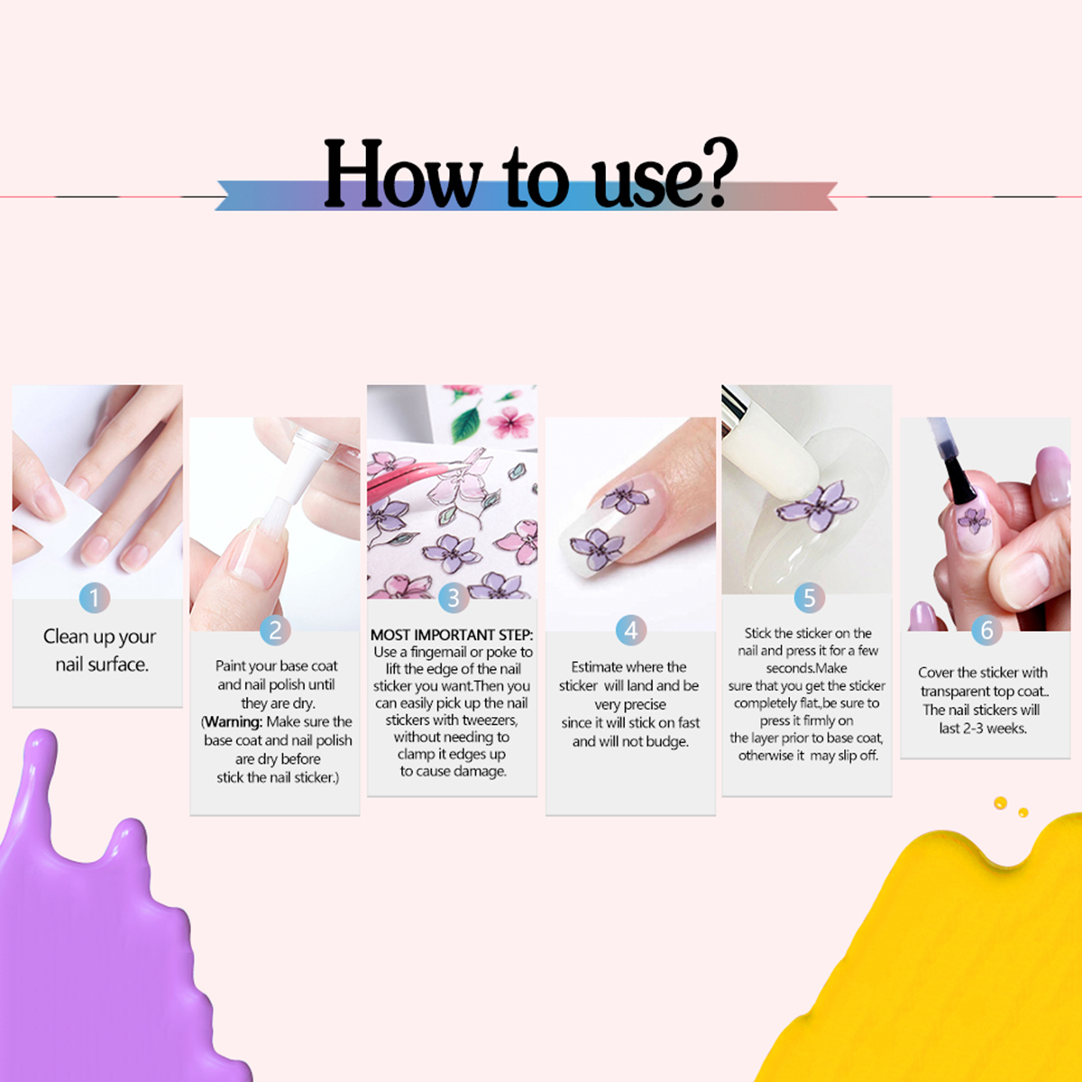 3/6 Sheets Angel Nail Stickers - Nail Art Zelda recension och pris