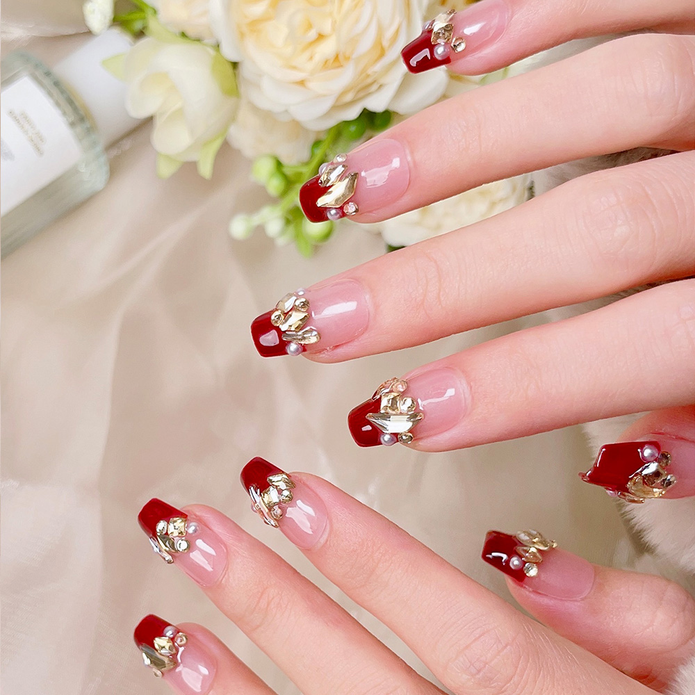 10pcs Short Trapezoid Handmade - Nail Art Quirky recension och pris