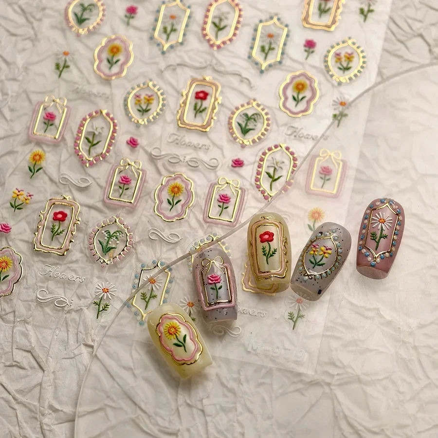 Purple Flowers Birds Butterfly - Nail Art Lilac recension och pris