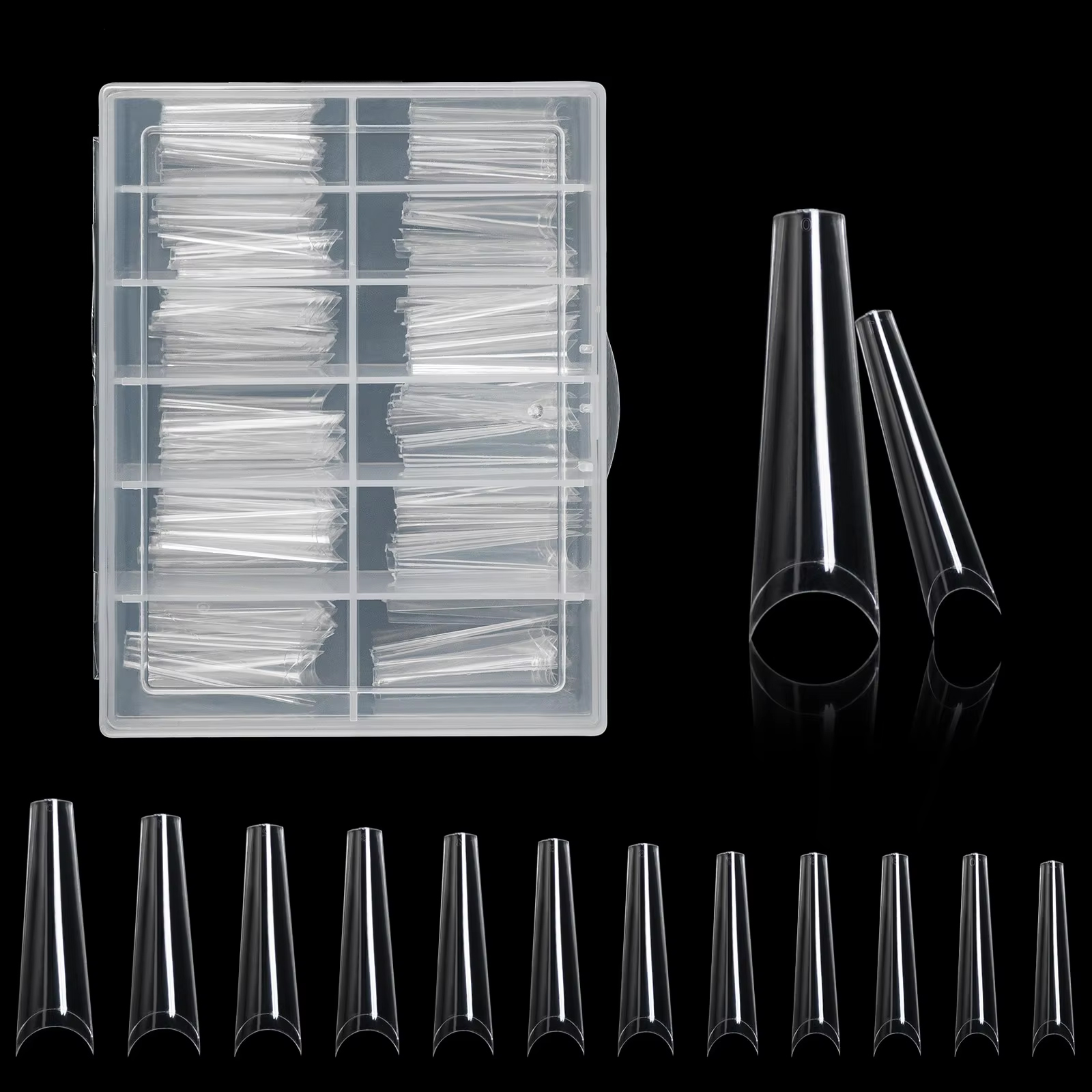 100Pcs XXL Transparent French  - Nail Art Xxl recension och pris