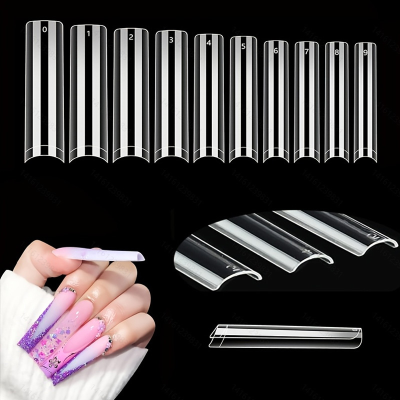 500 XXL C-Curve-Free Nail Tips - Nail Art Xxl recension och pris