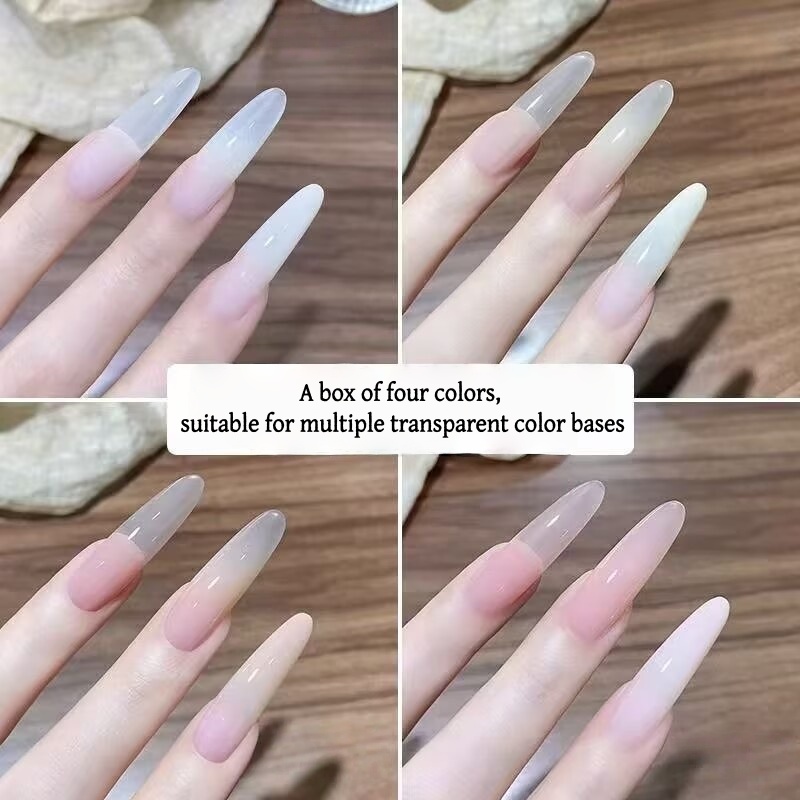 4 Colors Gradient pink ，nude P - Nail Art Gel Polish recension och pris