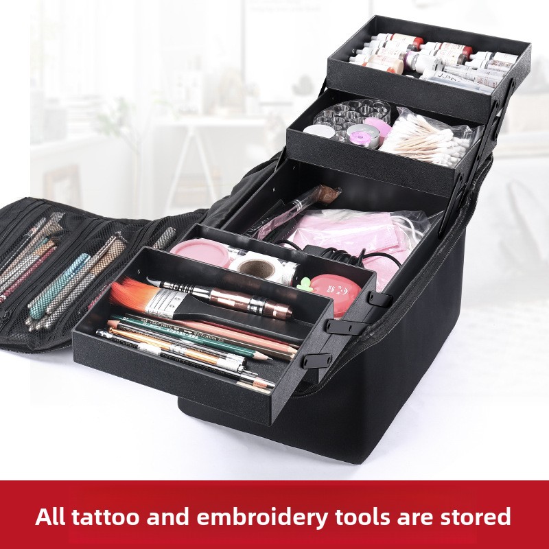 Portable Multi-layer Storage B - Nail Art Home Service recension och pris